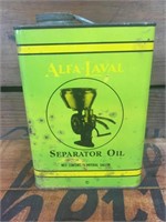 Alfa - Laval oil separator 1/2 imp gallon tin