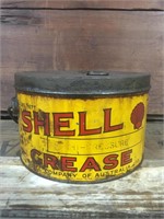 Shell hi - pressure 5 lb grease tin