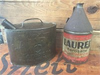 Laurel kerosene tins X 2