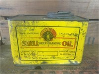 Shell sheep branding oil 1/2 imperial gallon tin