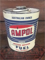 Ampol 1 gallon motor mower tin