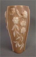 7” Tall Phoenix Aster Vase – Brown Shadow/ Milk