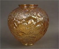 7” Tall Consolidated Pine Cone Round Vase – Irid.