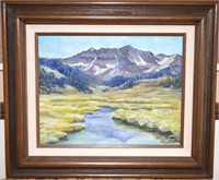 B.NUGENT SIGNED OIL PAINTING ! LR