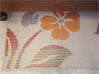 Lot #87 Pottery Barn style Floral sisal rug