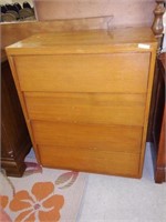 Lot #104 Mid Century style four drawer Pine