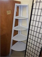 Lot #100 Four tier corner shelf