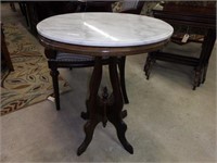Lot #71 Victorian marble top lamp table