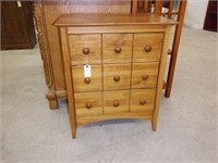 Lot #12 Pine three drawer contemporary stand