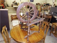 Lot #24 Primitive spinning wheel