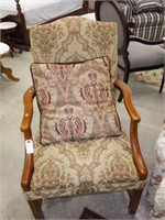 Lot #77 Martha Washington style upholstered