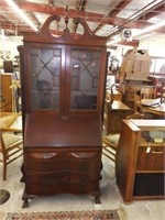 Lot #6 Mahogany two door four drawer serpentine