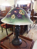 Lot #58 Contemporary Tiffany style lamp with