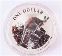 Coin 2010 Kangaroo 1 Ounce Silver Dollar