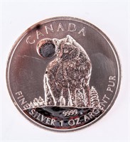 Coin 2011 Canada 5 Dollar .999 Fine Silver