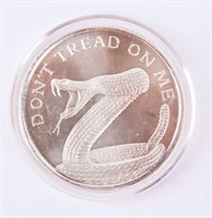 Coin Don't Tread on Me 1 Ounce .999 Fine Silver