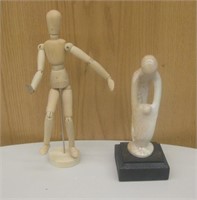 Lot of 2 - Sculpture & Artist Model