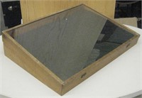 16.5" x 22.5" x 2.5" Wood / Glass Display Case