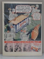 Vintage Sunshine Cracker Boarded Ad