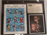 Walt Disney Foreign Plate Block Stamps