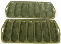 Set of 2 Cast iron Cornbread Molds