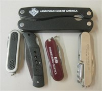 Lot of 5 Miscellaneous Pocket Knives