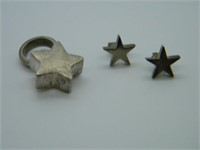 Sterling Silver Earrings & Star Pendant