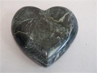Carved Green Marble Heart