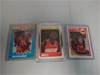 Lot of 3 Akeem Olajuwon Basketball Cards