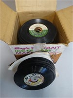 Unsearched Box of 45 RPM Records Approx. 100