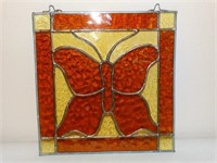Butterfly Stained Glass Panel