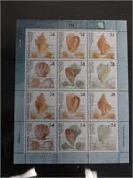 Marshall Islands Stamp Plate Block - Shells