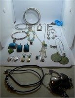 Shades of Blue Costume Jewelry Lot