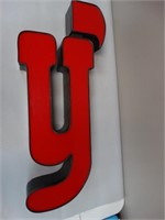 Large Letter Y Sign