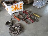 Assorted Hydraulic Pumps and Tools-