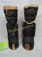 Folk Art Drum Pair