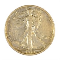 Mid Grade 1919-S Walking Liberty Half Dollar.