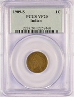 Certified Key 1909-S Indian Cent.