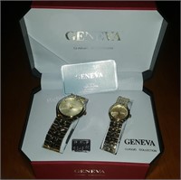 Geneva Classic Collection Mens & Ladies Watches