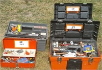 Group of Tool Boxes with Copper