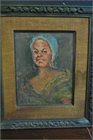 Ruth Prue, Original Oil of African American Lady