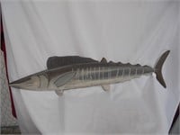 Wooden Wahoo Fish Decor