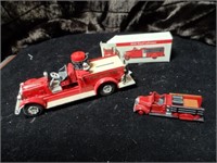VINTAGE FIRE TRUCK-PUMPER & SMALL DIECAST