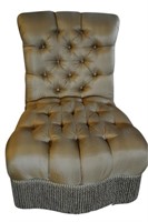 2. Large Tufted Silk Chair by Compositions
