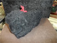 Vintage Steiff Black Hair Dog Has Tag