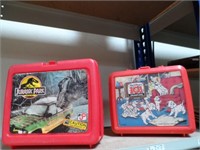2 CHILDRENS LUNCH BOXES W/THERMOS IN EACH