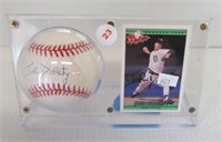 John Dougherty autographed Rawlings Official