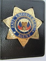 Ball Enforcement Agent badge with holder.
