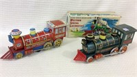 Lot of 2 Battery Operated Toy Trains Including