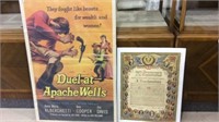 Pair Including Western Movie Poster-Duel At